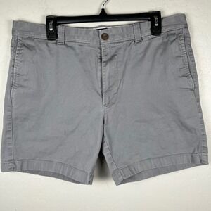 J.Crew Re-imagined Mens 7" Inseam Gray Cotton‎ Blend Shorts Size 35